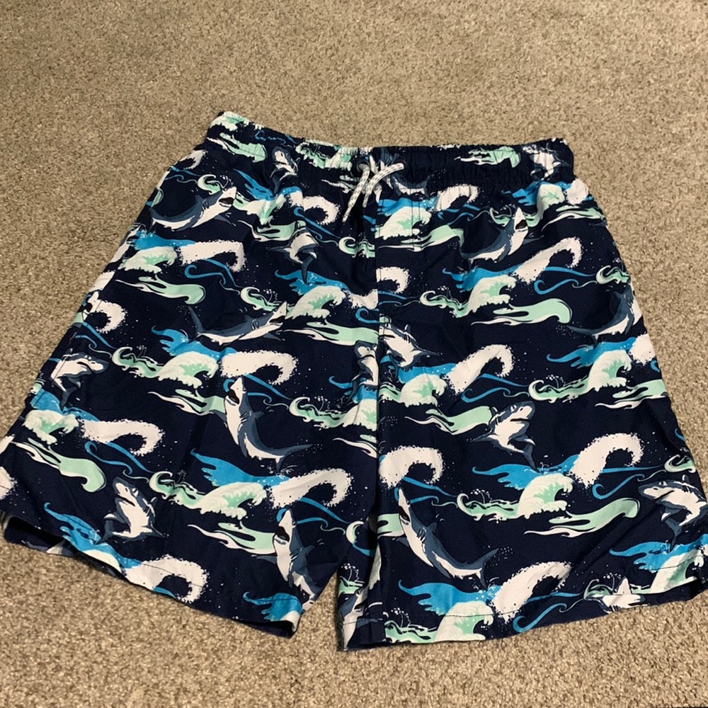Shark swim trunks